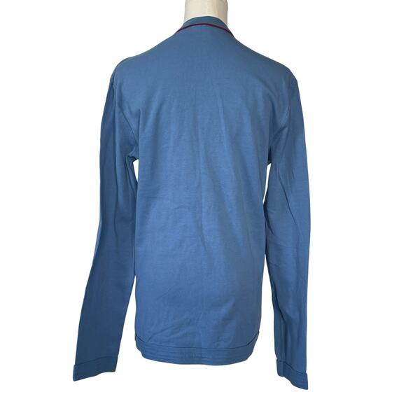Götzburg Long Sleeve Crewneck Cotton Base Layer Long Shirt Powder Blue - Picture 3 of 6